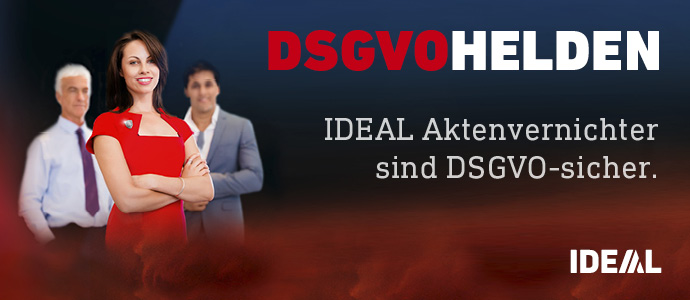 Krug und Priester, DSVGO Helden Ideal Aktenvernichter sind DSVGO sicher