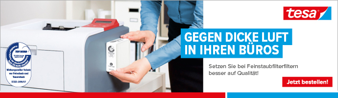 Tesa Feinstaubfilter für Drucker