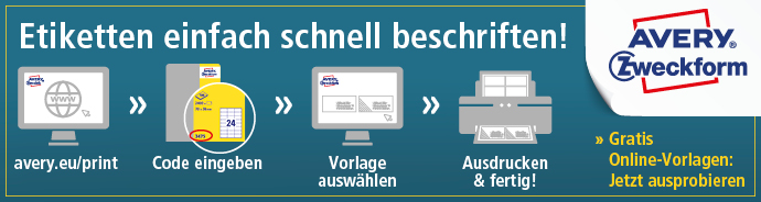Etiketten einfach und schnell mit Zweckform beschriften